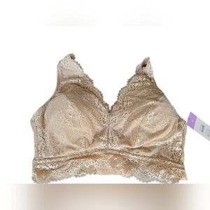 NWT Secret Treasures Lace Bralette in Tan Size 1X